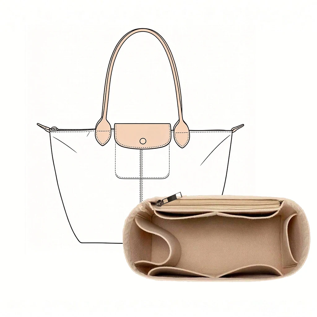 Makeup - Bag Organizer Felt Purse Insert Women’s