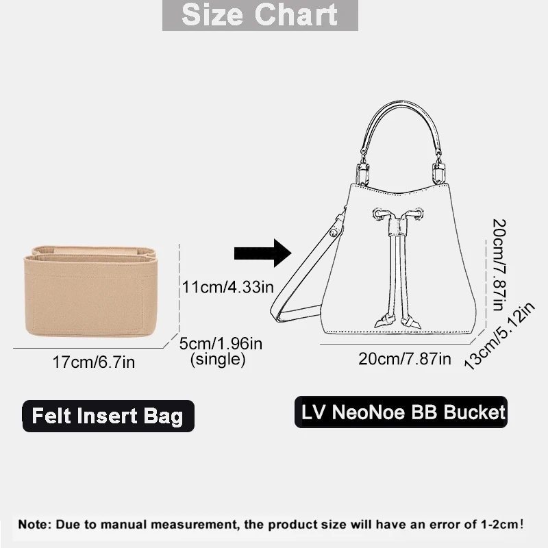 For LV Neonoe BB Bucket Felt I - Makeup review and price