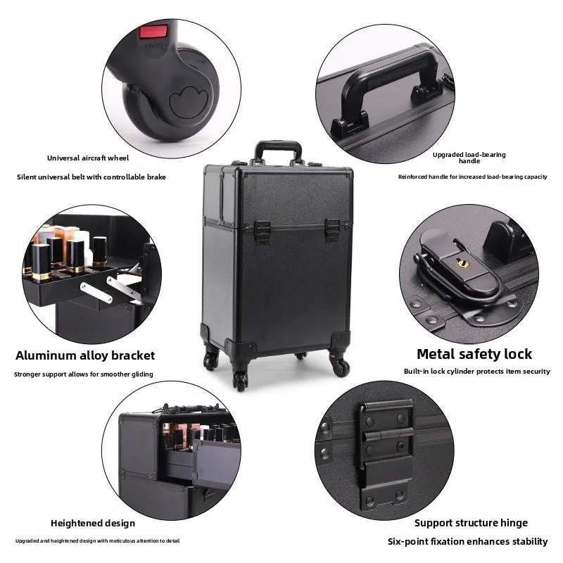 Rolling Cosmetic Luggage Organ - Makeup review and price