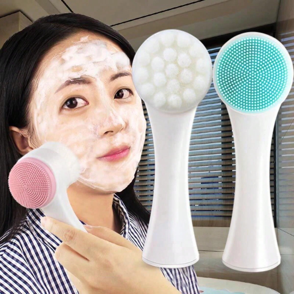 Double Sided Facial Cleanser S - Silicone Face Scrubber Electric review and price