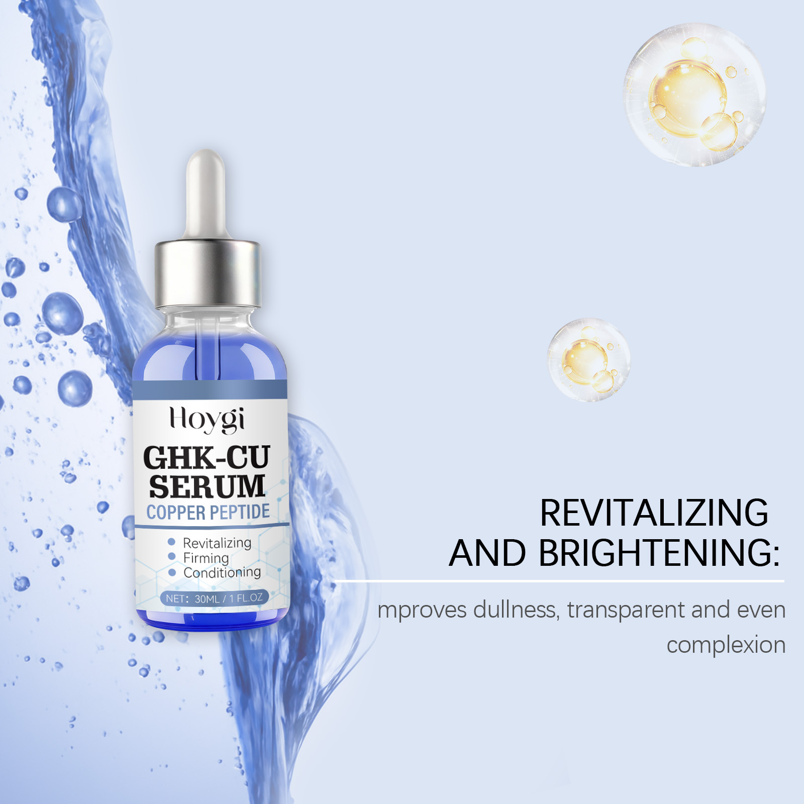 30ml Copper Peptide Serum GHK- - Hyaluronic Acid Facial Serum review and price